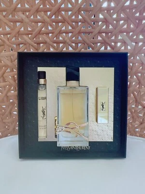 YSL Libre 90ml EDP Perfume +10ml and Lipstick Gift Set