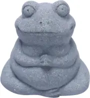 Frog Stone Statue Decor, Yoga Zen Pose Meditation Accessories Cute Figurines Fro