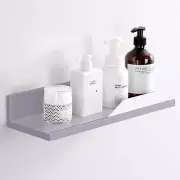 White Adhesive Floating Shelf for Bathroom Tile Wall Stick on Shower Shelf Rack