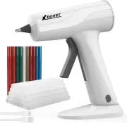 XDOVET Cordless Hot Melt Glue Gun, Mini Glue Gun Kit with 30 Pc Premium Glue ...