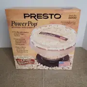 Microwave Popcorn Popper Presto Maker-Power Pop NEW SEALED Vtg USA Made
