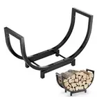 Sleek Lines of the 24 Inch Firewood Holder Bring Style to Functionality