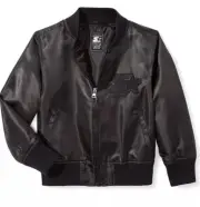 Starter Girls Lightweight Black Bomber Jacket Size Small