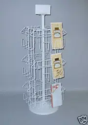 Greeting Card Note Paper Maps Brochures Display Rack 24 Pkt Counter 4 1/4 USA