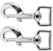 BCOATH 360° Rotating Dog Leash Hook 2pcs Pet Belt Buckle Hook Clasp for Dog Leash