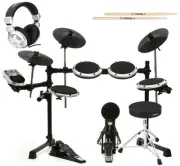 Behringer XD8USB Electronic Drum Set Essentials & Headphones Bundle