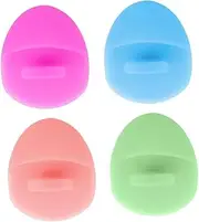 Healeved 2pcs Silicone Facial Cleansing Brush Set Soft Wash Face Cleaning Massage Tool for Daily Skincare Suitable for Skin Types