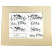 Disney Art Who Framed Roger Rabbit Matted Model Sheet Print 1987 Movie Logos