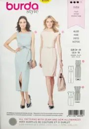 BURDA 6320 SIZES 8 10 12 14 16 18 DRESS *UNCUT/FF
