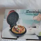 Sanalaiv Pink Nonstick 4” Mini Waffle Maker