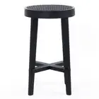 NEW Cafe Lighting Cape Byron Rattan Kitchen Stool Black