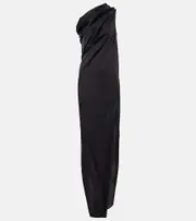[Rick Owens] Rick Owens Athena one-shoulder maxi dress AU 12 black