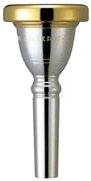 Yamaha Tenor Tuba/Euphonium Mouthpiece, Roger Bobo Tenor SIGNATURE Gold Rim/Cup