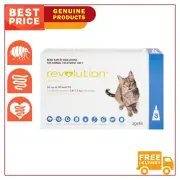 REVOLUTION (SELAMECTIN) 3 Pipettes for Cat 2.6 To 7.5 Kg Blue Pack