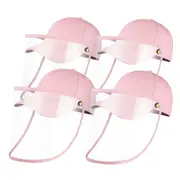 4X Outdoor Protection Hat Anti-Fog Pollution Dust Protective Cap Full Face HD Shield Cover Kids Pink LUZ-HatKidsPNKX4