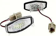 DEMULAX 2pcs set LIGHT Number License Plate Light Lamp 6000k, for Accord, Odyssey, for Acura, TSX 2001-2005 White Car Number Plate Light