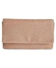 Inc International Concepts Prudence Mesh Clutch Rose Goldsilver