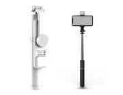 Bluetooth Selfie Stick Remote Control Phone Stand Holder for IOS/Android -White