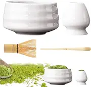 Matcha Tea Set | Matcha Whisk Holder and Bowl - Matcha Accessories Set for Japanese Tea Ceremony, Tea Lovers, Beginners