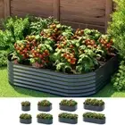 Greenfingers Garden Bed 9-In-1 Galvanized Steel Planter Box, Gardening Supplies