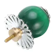 Teapot Button Lid Knobs Tea Kettle Cover Handle Knobs, for Teapot, Green/Silver
