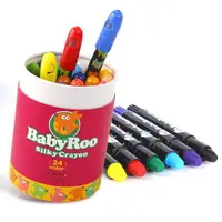 在飛比找樂天市場購物網優惠-畫筆 可水洗旋轉蠟筆24色寶寶蠟筆36色蠟筆油畫棒炫彩棒兒童