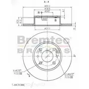 Bremtec Euro-Line GeoZinc Coated Brake Rotor - BDR3890EL