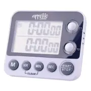 Digital Kitchen Timer 100 Hours Dual Electronic Appetito Magnetic Self Standing