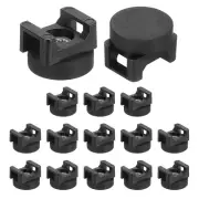 15Pcs Magnetic Zip Tie Mount,22mm Dia Multipurpose Magnetic Cable Clips,Black