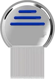 Solal Stainless Steel Lice And Nits Removal Comb - Double Grooved Fine Metal Teeth, Hair Lice Remover Comb For All Hair Types Dandruff Remover, Lice Egg Remover Comb For Men, Women & Kids