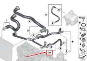 MINI COUNTRYMAN R60 Engine Coolant Hose 11537811785 7811785 NEW GENUINE