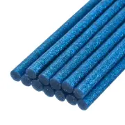 12pcs Mini Hot Glue Sticks for Glue Gun 0.27-inch x 8-inch Glitter Bright Blue