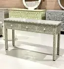 BONE INLAY GREY CONSOLE HALLWAY TABLE