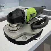 110V Wet and Dry Marble Countertop Polishing Machine Three-wheel Water Mill