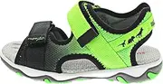 [Superfit] Boys' Mike 3.0 Sandals, Black light green 0000, 34 EU