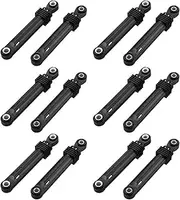 12 Pcs 100N,Compatible With LG Washing Machine Shock Absorber Washer Front Load Part Black Plastic Shell Home Appliances Accessories(Plastic+Stainless steel)