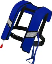 [Generic] Adult Life Vest for Swimming,Life Preservers for Adults | Reflective Automatic Inflating Nylon Personal Flotation Devices for Paddle Board Floating Kayaking Boating Snorkeling Women Men