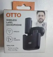 Otto Wireless Lapel Microphone Black (OTLAVWLMIC) - New