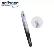Professional Stainless Steel Slanted Eyebrow Tweezer for Precision Hair Removal