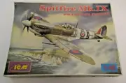 NOS VINTAGE SPITFIRE MK.IX WWII BRITISH FIGHTER AIRCRAFT ICM MODEL KIT # 48061