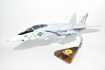 VF-202 Superheats F-14 Tomcat Model, 1/42 (18") Scale, Mahogany, Navy, Fighter