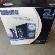 Brand New ALTEC LANSING 2100 Speaker System w Powered Subwoofer & Remote