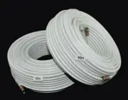 2x 40m RG6 Coax White Quad Shield F-Type Cable Digital TV Foxtel Optus Telstra