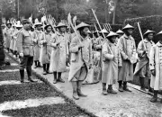 World War I Tonkinese Men Incorporated Into The French Army 1914 OLD PHOTO