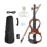 4 String Professional Silent Electric Violin for Adults/Beginner Full Size 4/4,