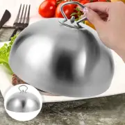 Food Steaming Lid Mesh Grill Press Stainless Steel Steak Cover Skillet Grills