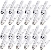 24 Pack Windproof Quilt Clamps Strong Big Towel Clips Clothing Fixing Clamps Plastic Clothes Clips for Balcony Use
