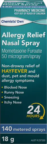Chemists' Own Allergy Relief Nasal Spray 50mcg 140