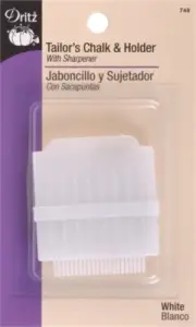 Dritz 748 Tailor's Chalk & Holder W/Sharpener-White (6Pk)