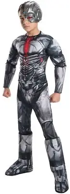 Rubies Boy's Justice League Deluxe Cyborg Costume Medium Multicolor for Theme...